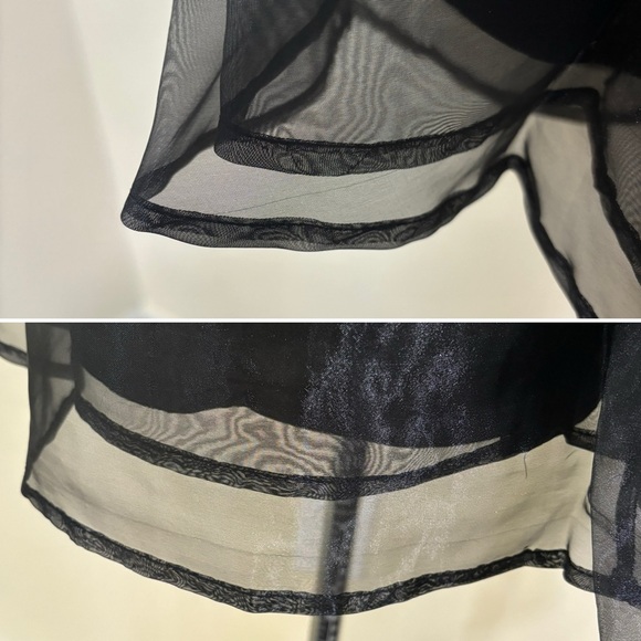 Francesca’s Alisia puff sleeve babydoll swing dress, black - Picture 14 of 16